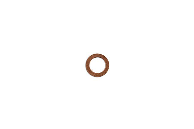 ANILHA DE INJEÇÃO DIESEL DE COBRE M6 X 10 X 1,0 MM (100 UNIDADES)
