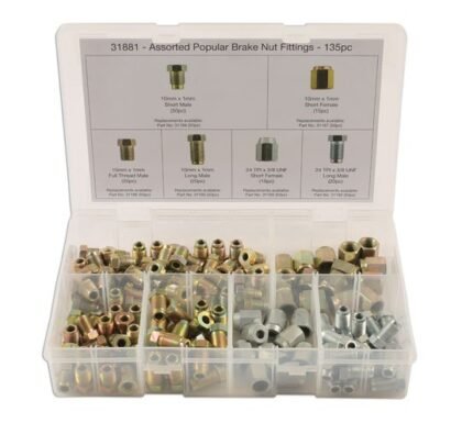 CONJUNTO DE 135 PEÇAS DE PORCAS DE TRAVAO VARIADAS