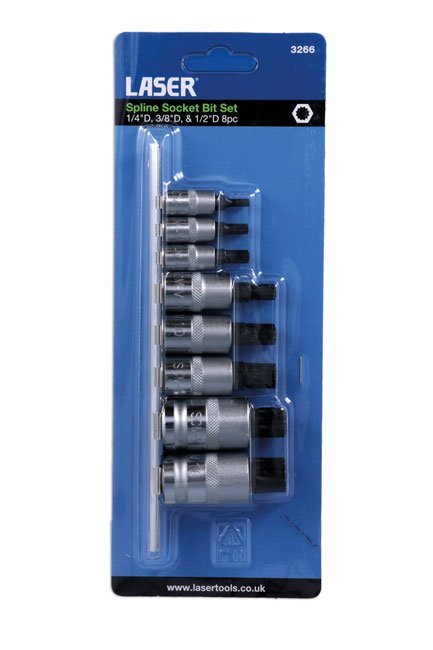BIT DE CHAVE DE CAIXA DE ESTRIA: 1/4"D, 3/8"D, E 1/2"D 8PC - Image 3