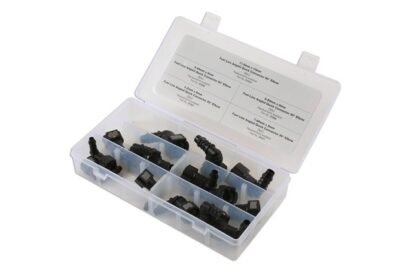 CONJUNTO DE 15 CONECTORES RÁPIDOS PARA LINHA DE COMBUSTÍVEL COM ÂNGULO DE 90°