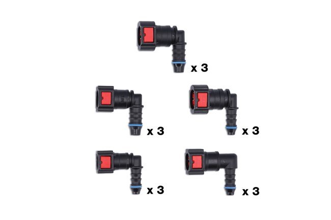 CONJUNTO DE 15 CONECTORES RÁPIDOS ADBLUE® ANGULARES DE 90°