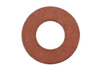 ANILHA DE VEDAÇÃO PARA BUJÃO DE CÁRTER, FIBRA, 12 X 24 X 2 MM, PACOTE COM 10 UNIDADES