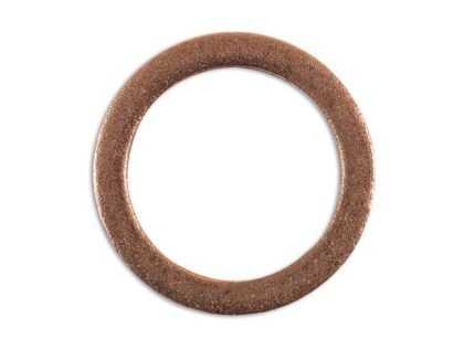 ANILHA DE COBRE PARA BUJÃO DE CÁRTER, 14 MM X 19 MM X 2,5 MM, PACOTE COM 10 UNIDADES