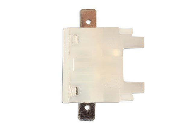 PORTA-FUSÍVEL DE LÂMINA PADRÃO (BRANCO) COM ABAS, 1 PEÇA