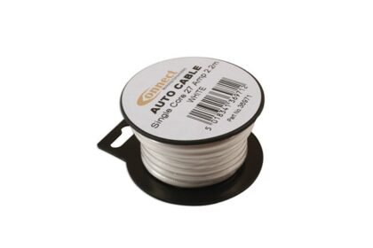 MINI CARRETEL DE CABO AUTOMOTIVO 27A BRANCO 2,2M