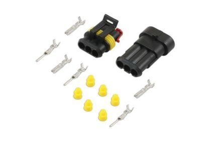 KIT DE CONECTORES ELÉTRICOS AUTOMOTIVOS SUPASEAL DE 3 PINOS COM 14 PEÇAS