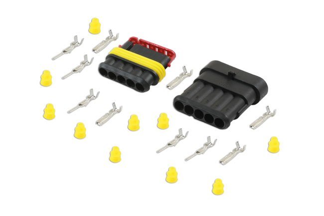 KIT DE CONECTORES ELÉTRICOS AUTOMOTIVOS SUPASEAL DE 5 PINOS COM 22 PEÇAS