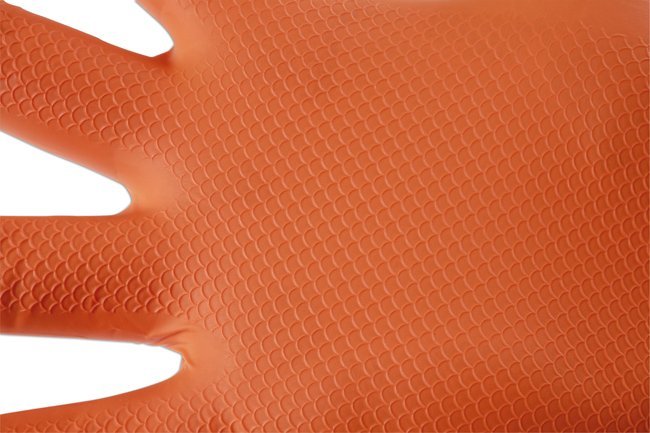 LUVAS DE NITRILO LARANJA GRIPPAZ TAMANHO GG, CAIXA COM 50 UNIDADES/25 PARES. - Image 6