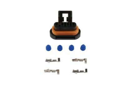 KIT DE REPARO DE CHICOTE ELÉTRICO COM CONECTOR À PROVA D'ÁGUA DE 4 PINOS (18 PEÇAS)