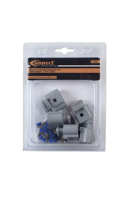 KIT COM 35 CONECTORES FÊMEA ELÉTRICOS VW DE 2,8 MM E 3 PINOS - Image 3