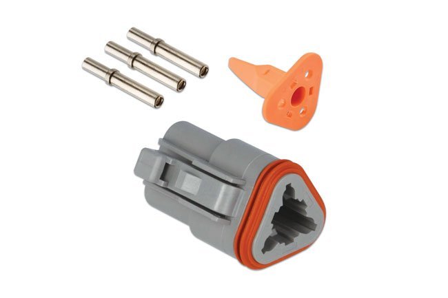 KIT DE CONECTORES DE PLUGUE ALEMÃO DE 3 PINOS (5 PEÇAS) - Image 4