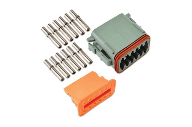 KIT DE CONECTORES DE PLUGUE ALEMÃO DE 12 PINOS (4 PEÇAS) - Image 4