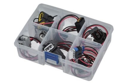 KIT DE CONECTORES DE CHICOTE DE BOBINE DE IGNIÇÃO VARIADOS (12 PEÇAS)