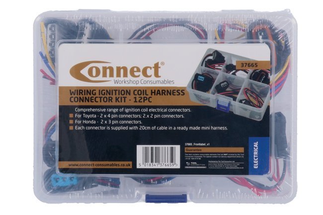 KIT DE CONECTORES DE CHICOTE DE BOBINE DE IGNIÇÃO VARIADOS (12 PEÇAS) - Image 2