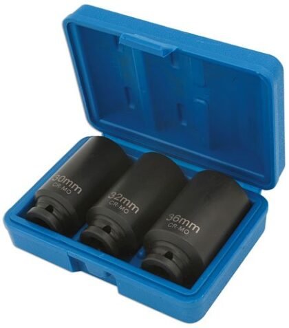 CONJUNTO DE CHAVE DE CAIXA DE PORCA DO CUBO 1/2"D 3PC