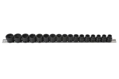 CONJUNTO DE CHAVE DE CAIXA DE IMPACTO DE PERFIL BAIXO 1/2"D 17PC