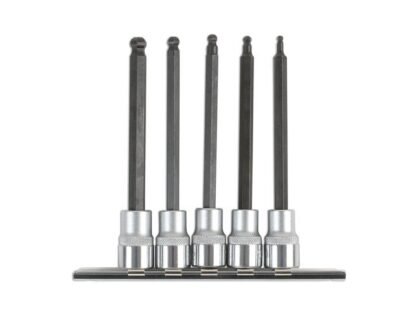 CONJUNTO HEXAGONAL COM EXTREMIDADE ESFÉRICA LONGA AJUSTADA 3/8"D 5PC