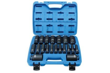 CONJUNTO DE CHAVE DE CAIXA DE IMPACTO LONGA 1/2"D 20PC