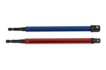 CONJUNTO DE ADAPTADORES DE CHAVE DE CAIXA, MANGA ROTATIVA 3/8"D, 1/2"D 2PC