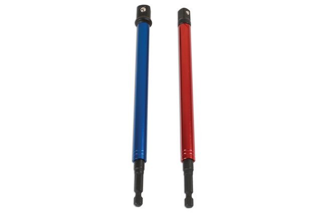 CONJUNTO DE ADAPTADORES DE CHAVE DE CAIXA, MANGA ROTATIVA 3/8"D, 1/2"D 2PC - Image 2