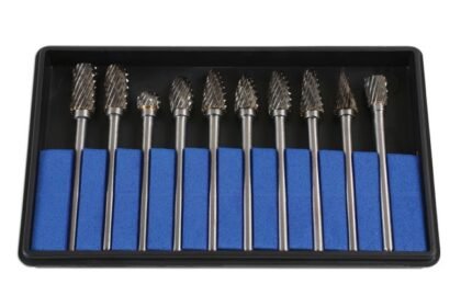 CONJUNTO DE REBARBAR EM CARBONETO DE TUNGSTÉNIO 10PC