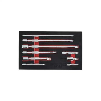 Conjunto Extensoes 1/4''+3/8''+1/2'' - 9 Pcs