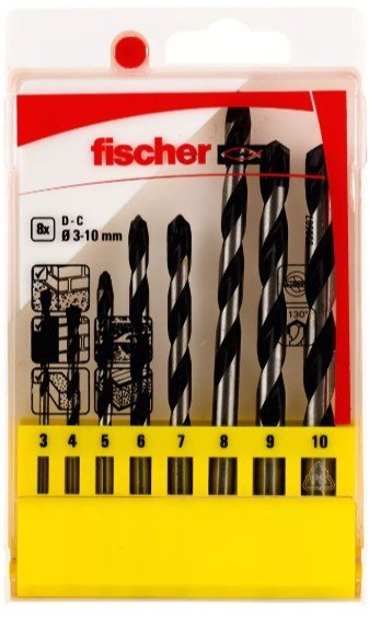 Conjunto Brocas Parede E (8Und) 3Mm-10Mm
