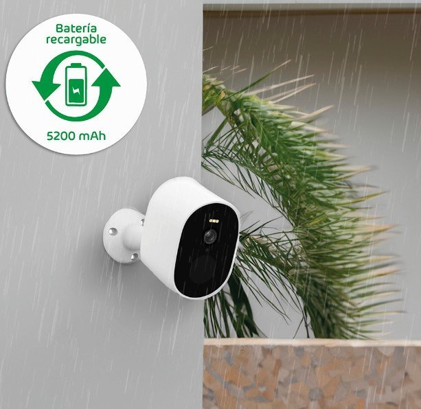 ENERGEEKS - Câmara Wi-Fi com bateria interna/externa 4MP Ranger III Wi-Fi 2,4 GHz Instalação por Bluetooth Detecção de movimento com filtro de humanos Sirene e luzes LED incluídas Bateria 5200 mAh Opção de painel solar compatível - Image 5
