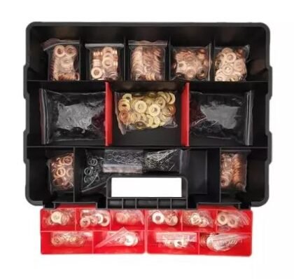 SORTIDO DE ANILHAS DE COBRE P/ INJECTORES 551PCS