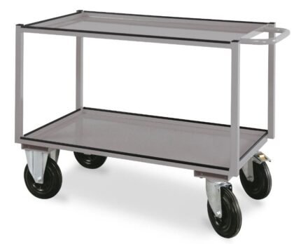 Carro de Transporte com 2 Prateleiras, 810x1300x600 mm, 45 KG