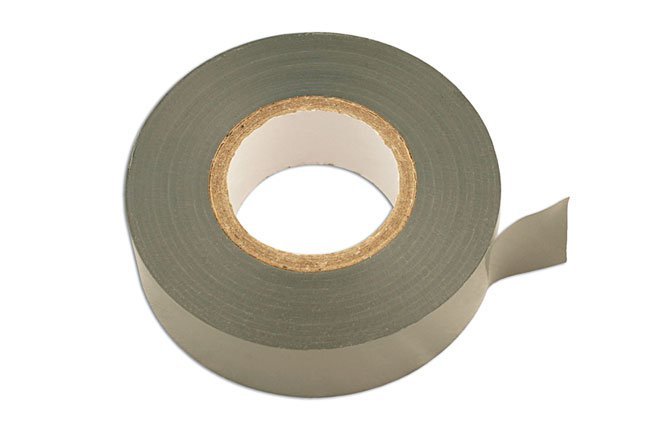 FITA ISOLANTE DE PVC CINZA, 19 MM X 20 M, PACOTE COM 10 UNIDADES.