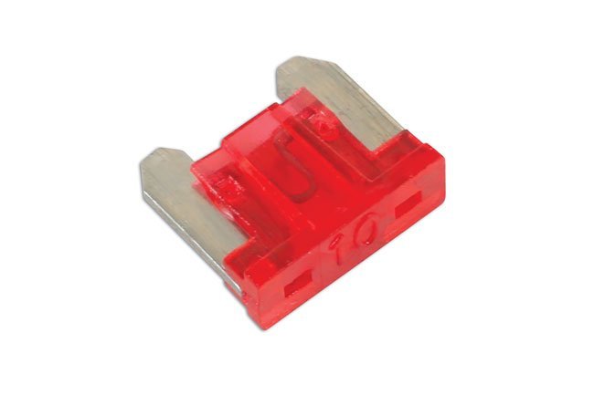 FUSÍVEIS DE LÂMINA MINI DE BAIXO PERFIL 10A, VERMELHOS, PACOTE COM 25 UNIDADES - Image 2