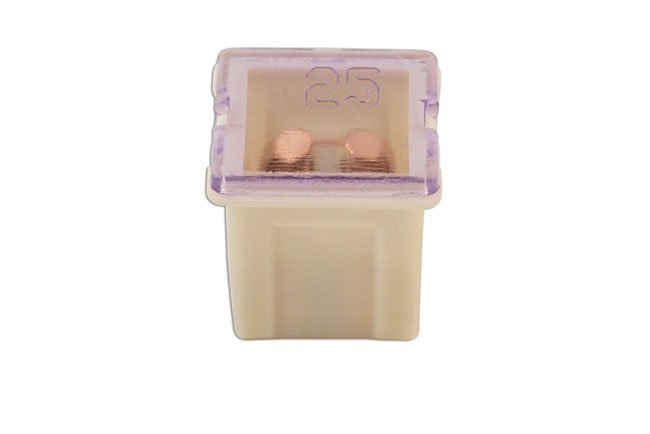 FUSÍVEIS DE CARTUCHO TIPO J DE BAIXO PERFIL 25A, COR NATURAL, PACOTE COM 10 UNIDADES