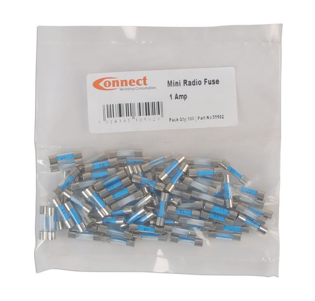 MINI FUSÍVEIS DE VIDRO PARA RÁDIO, 1A, PACOTE COM 100 UNIDADES. - Image 3