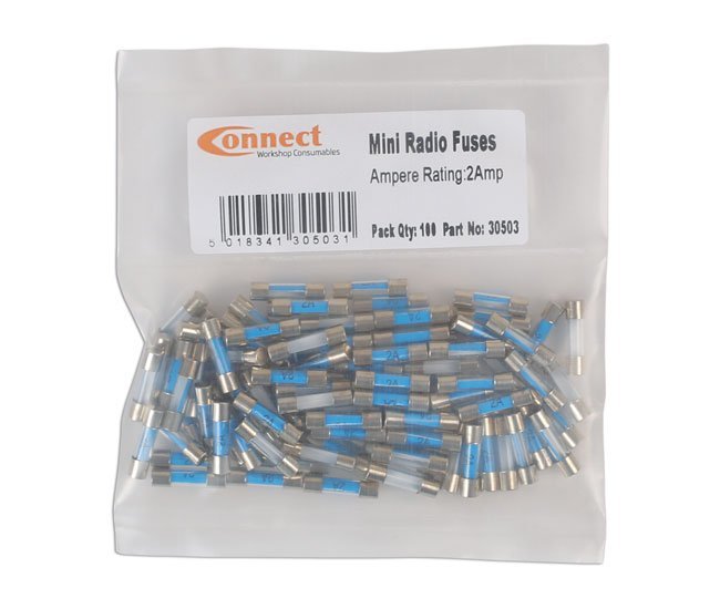 MINI FUSÍVEIS DE VIDRO PARA RÁDIO 2A, PACOTE COM 100 UNIDADES - Image 3