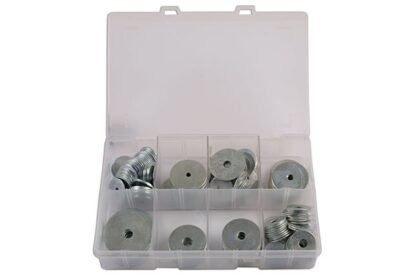CONJUNTO DE ANILHAS DE REPARO SORTIDAS M5 - M10, CAIXA COM 230 PEÇAS.