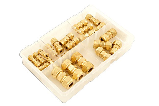 CONJUNTO DE 25 CONEXÕES DE LATÃO IMPERIAL SORTIDAS PARA TUBOS - Image 2