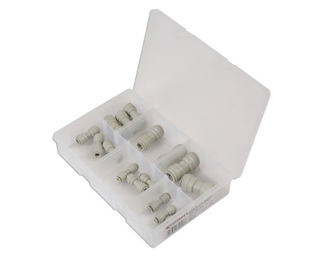 CONJUNTO DE 16 ACOPLAMENTOS DE ENCAIXE RÁPIDO IMPERIAIS SORTIDOS, RETOS. - Image 2