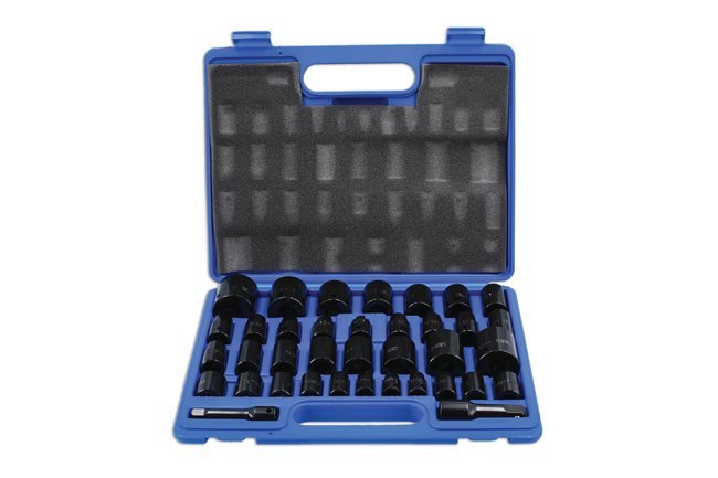 CONJUNTO DE CHAVE DE CAIXA DE IMPACTO 3/8"D, 1/2"D 37PC - Image 2