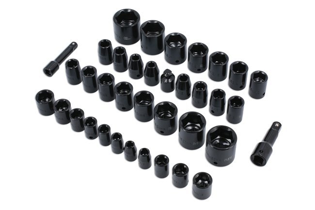 CONJUNTO DE CHAVE DE CAIXA DE IMPACTO 3/8"D, 1/2"D 37PC - Image 10