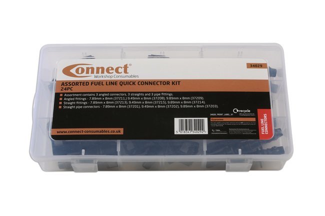 CONJUNTO DE 24 CONECTORES RÁPIDOS PARA LINHAS DE COMBUSTÍVEL, RETOS E ANGULARES - Image 4