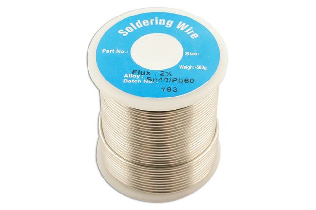 FIO DE SOLDA 22 SWG/0,8 MM, CARRETEL DE 0,5 KG, 1 UNIDADE