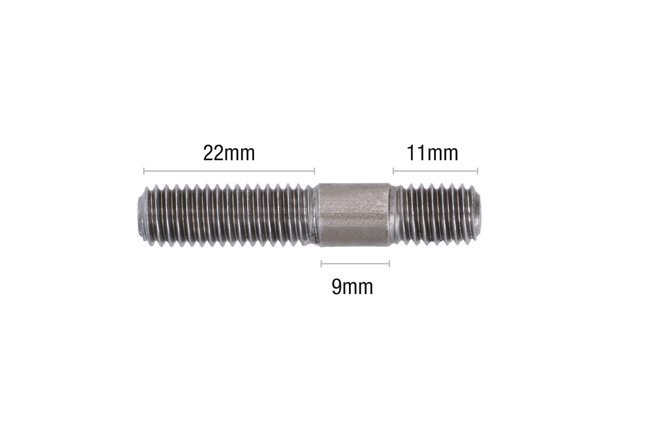 PARAFUSO PRISIONEIRO DO COLETOR DE ESCAPE M8 X 1,25 X 42 MM (5 PEÇAS) - Image 7