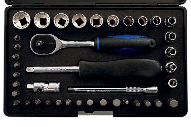 CONJUNTO DE CHAVE DE CAIXA E BIT ALLDRIVE 1/4"D 40PC - Image 3