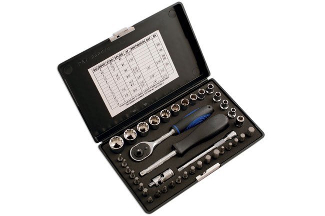 CONJUNTO DE CHAVE DE CAIXA E BIT ALLDRIVE 1/4"D 40PC - Image 4