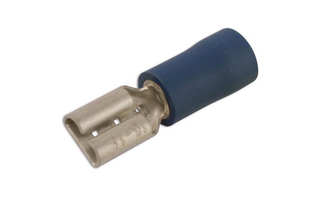 TERMINAL ISOLADO FÊMEA AZUL DE ENCAIXE POR PRESSÃO, 6,3 MM, PACOTE COM 10 UNIDADES - Image 3