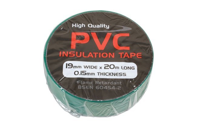 FITA ISOLANTE DE PVC VERDE, 19 MM X 20 M, 1 UNIDADE - Image 2