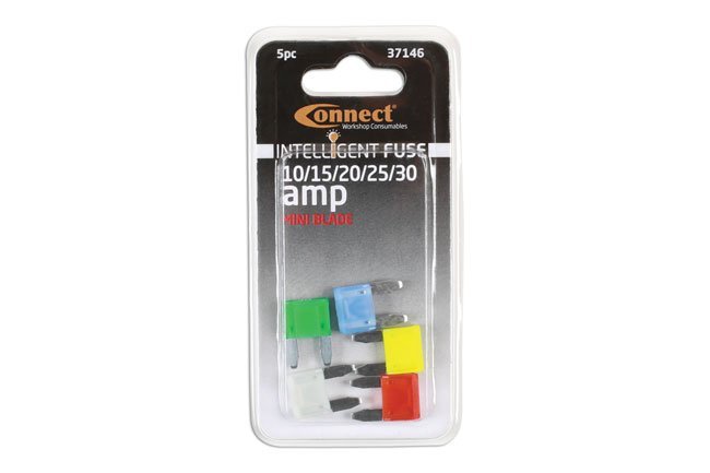 FUSÍVEIS DE LÂMINA MINI LED MISTOS 10 - 30A 5 PEÇAS - Image 2