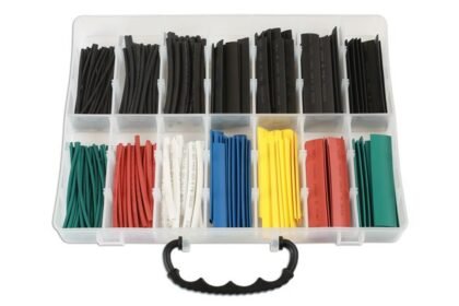 CONJUNTO DE 250 PEÇAS DE TUBOS TERMORRETRÁTEIS COLORIDOS
