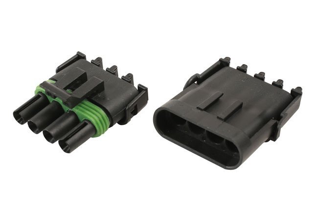 KIT DE CONECTORES ELÉTRICOS AUTOMOTIVOS DELPHI DE 4 PINOS COM 18 PEÇAS - Image 2